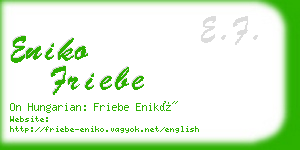 eniko friebe business card